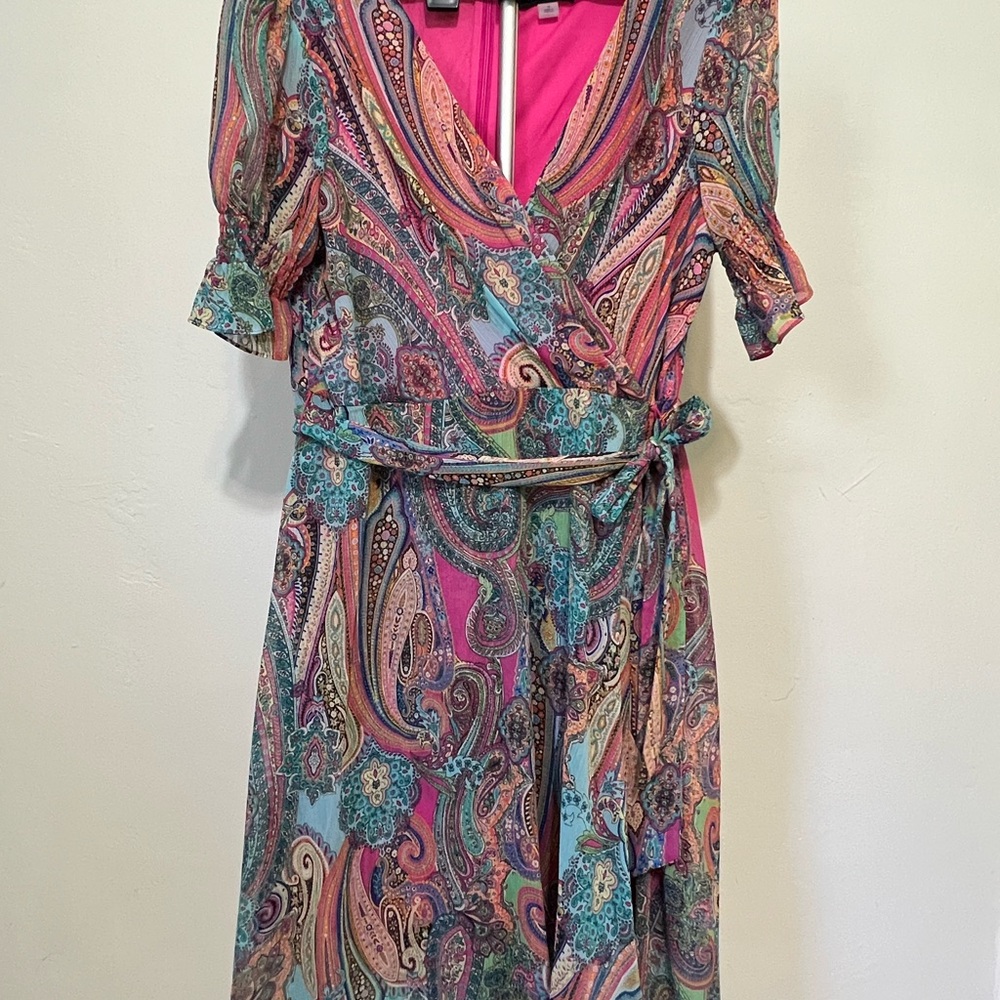 Tommy Hilfiger Multicolor Paisley Midi Dress